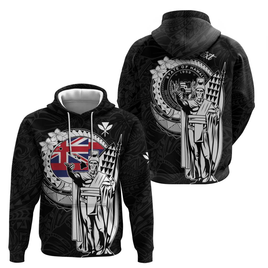 Personalized Hawaii King Kamehameha Hoodie Flag Polynesian Pattern LT01 - Polynesian Pride
