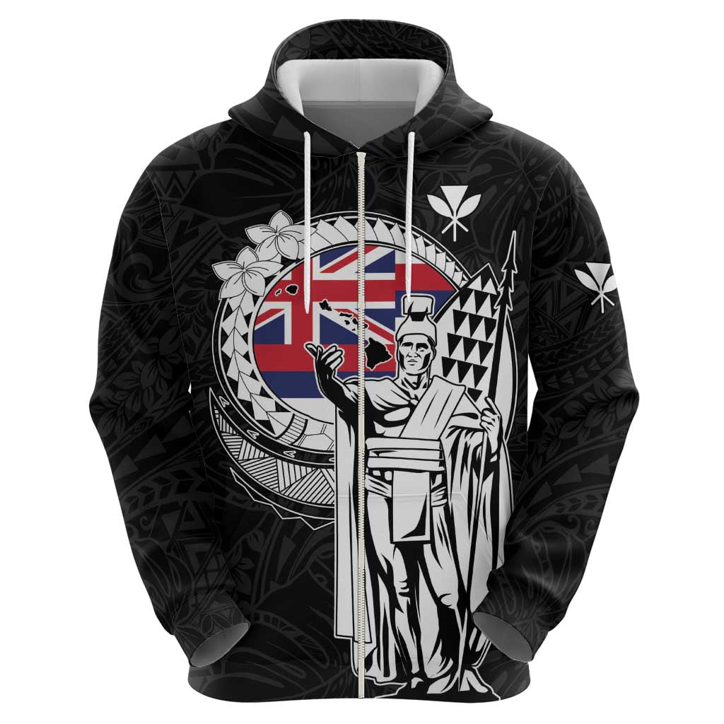 Personalized Hawaii King Kamehameha Hoodie Flag Polynesian Pattern LT01 - Polynesian Pride