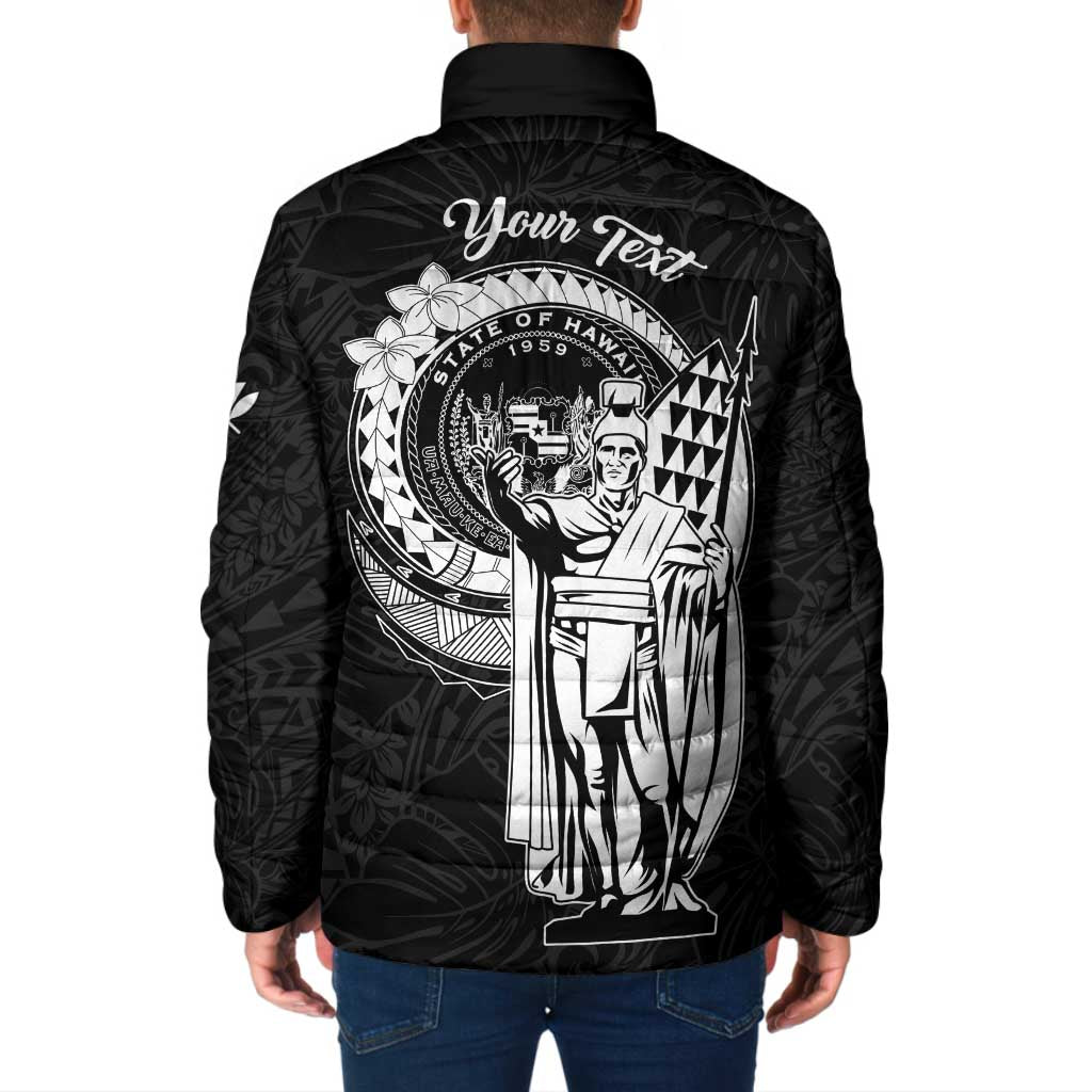 Personalized Hawaii King Kamehameha Padded Jacket Flag Polynesian Pattern LT01 - Polynesian Pride