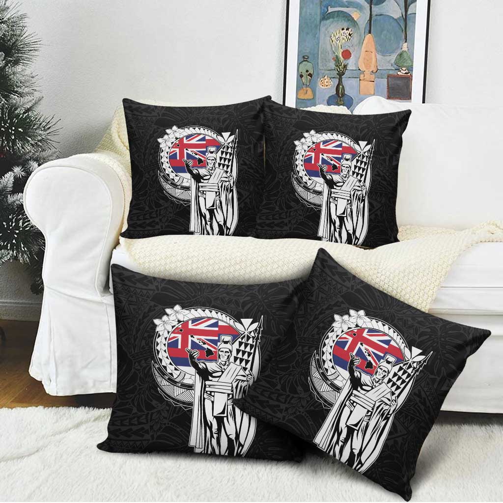 Hawaii King Kamehameha Pillow Cover Flag Polynesian Pattern