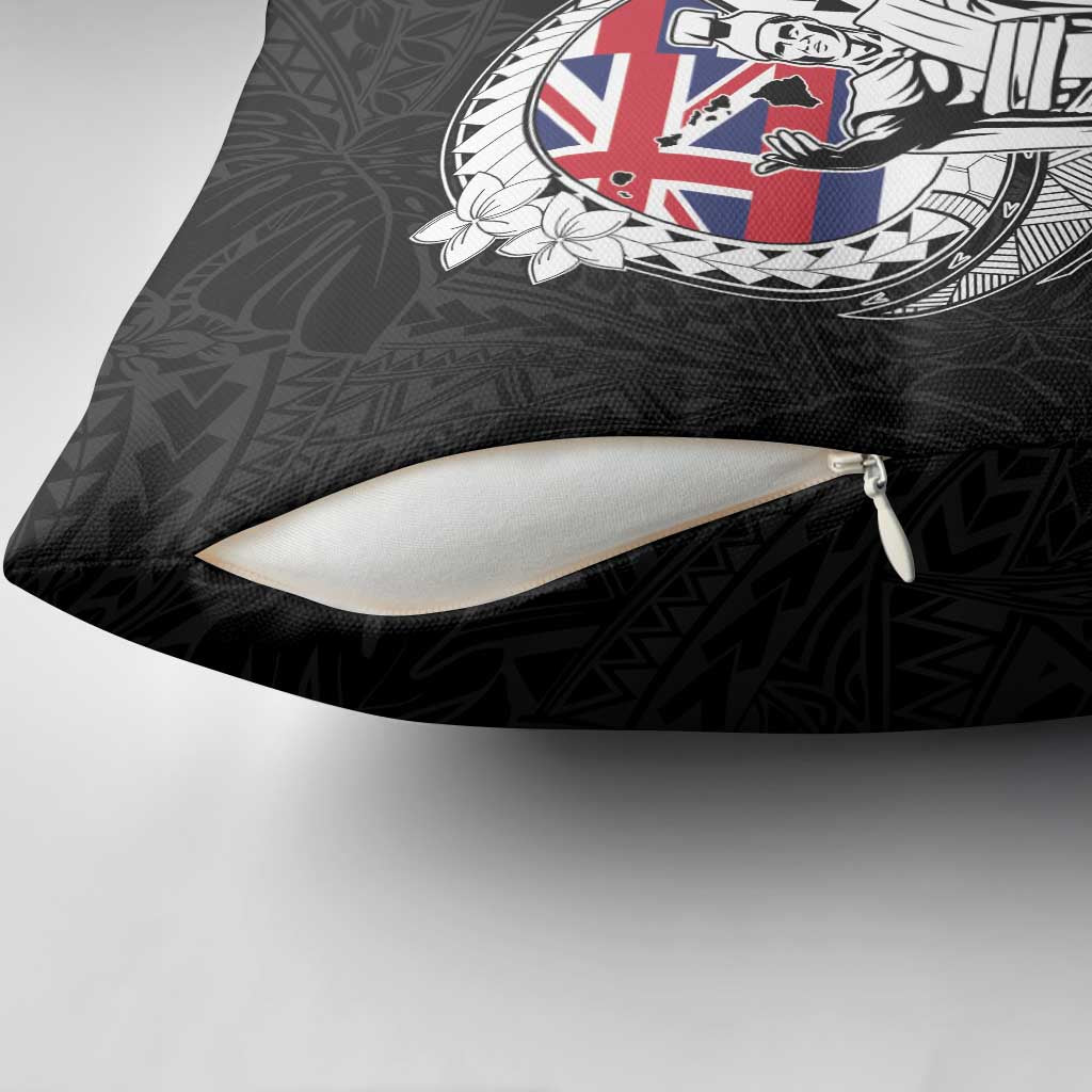 Hawaii King Kamehameha Pillow Cover Flag Polynesian Pattern