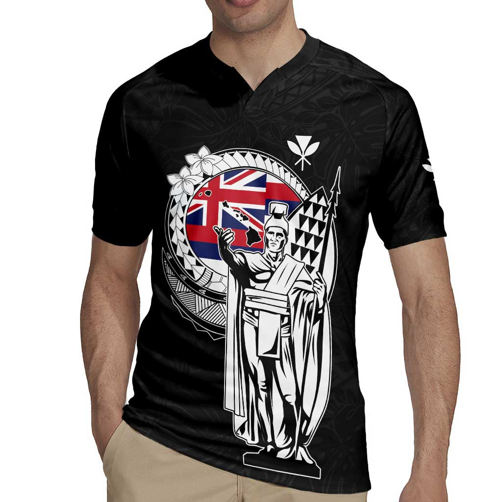 Personalized Hawaii King Kamehameha Rugby Jersey Flag Polynesian Pattern