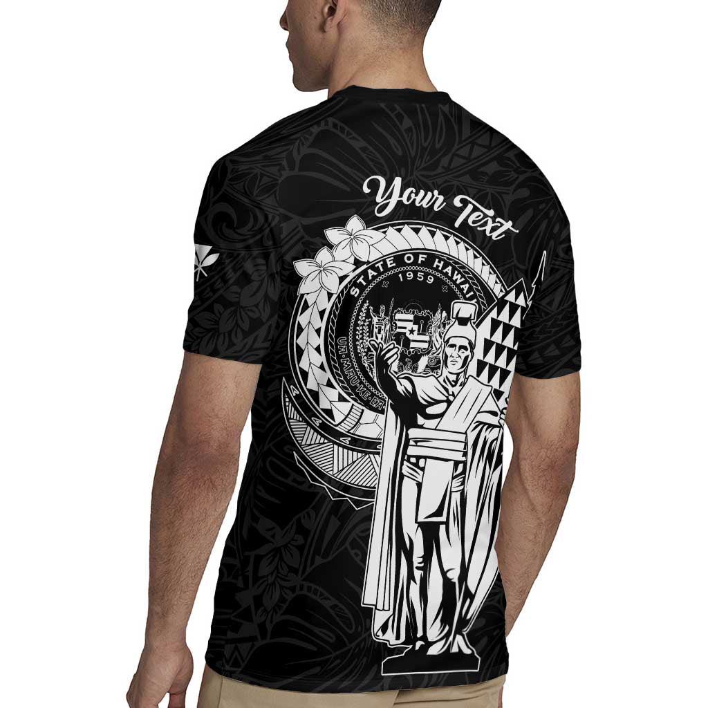 Personalized Hawaii King Kamehameha Rugby Jersey Flag Polynesian Pattern