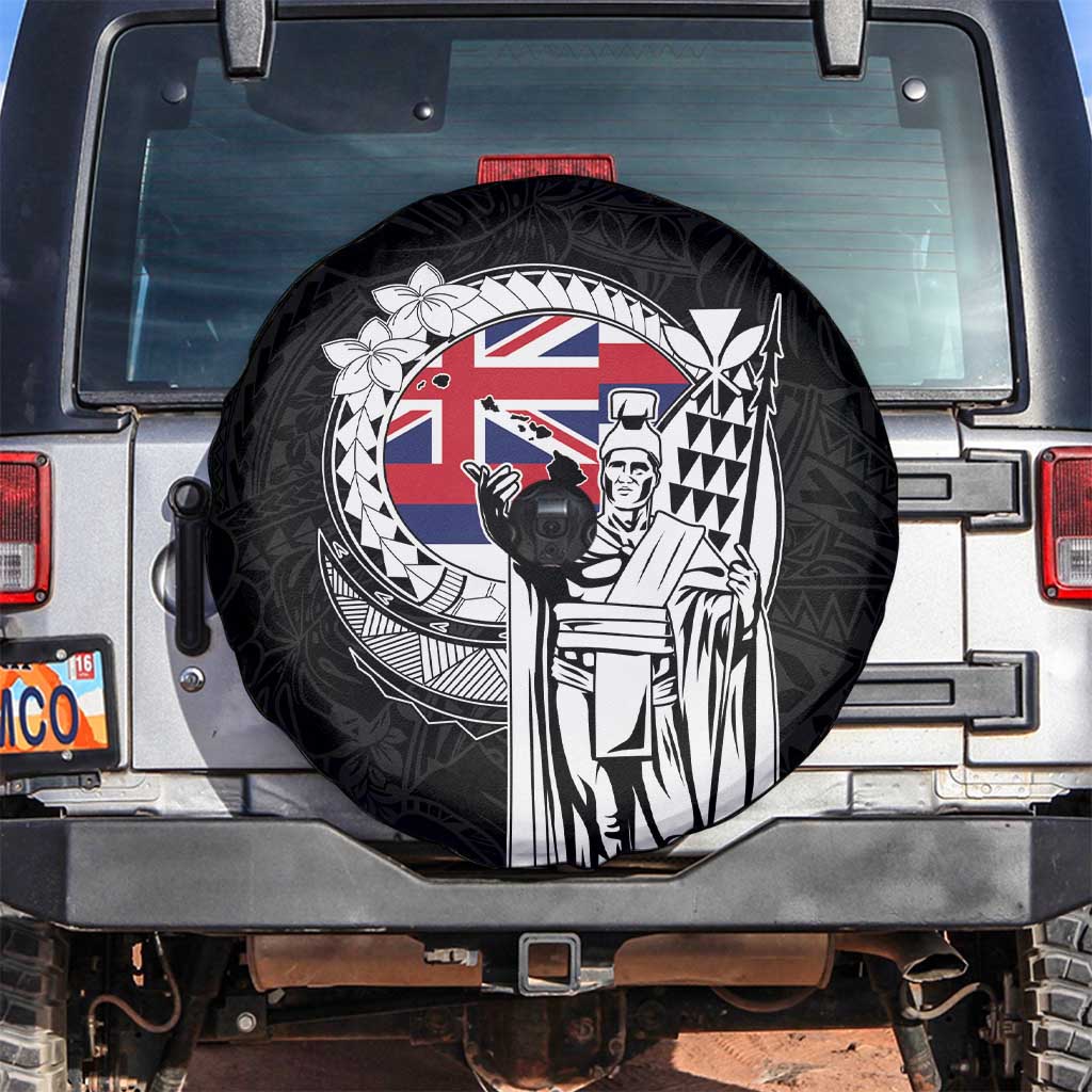 Hawaii King Kamehameha Spare Tire Cover Flag Polynesian Pattern