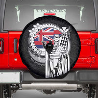 Hawaii King Kamehameha Spare Tire Cover Flag Polynesian Pattern