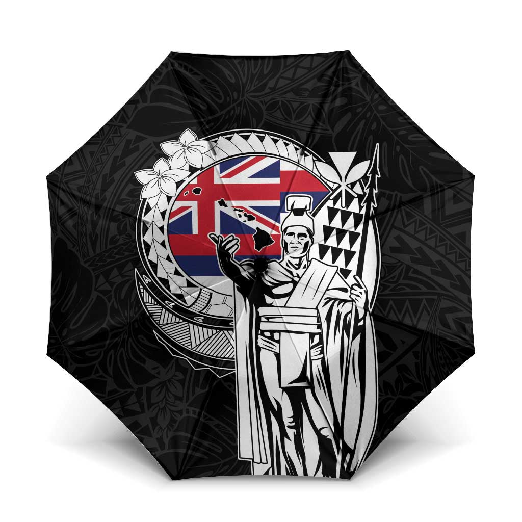 Hawaii King Kamehameha Umbrella Flag Polynesian Pattern