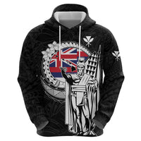 Personalized Hawaii King Kamehameha Zip Hoodie Flag Polynesian Pattern LT01 - Polynesian Pride