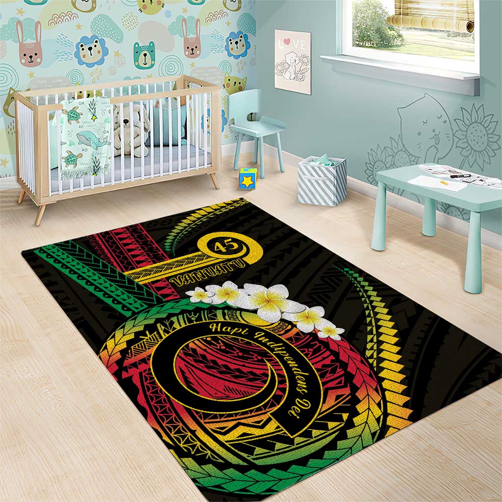 Vanuatu Independence Day Area Rug Yumi 45th Hapi Indipendens Dei LT01