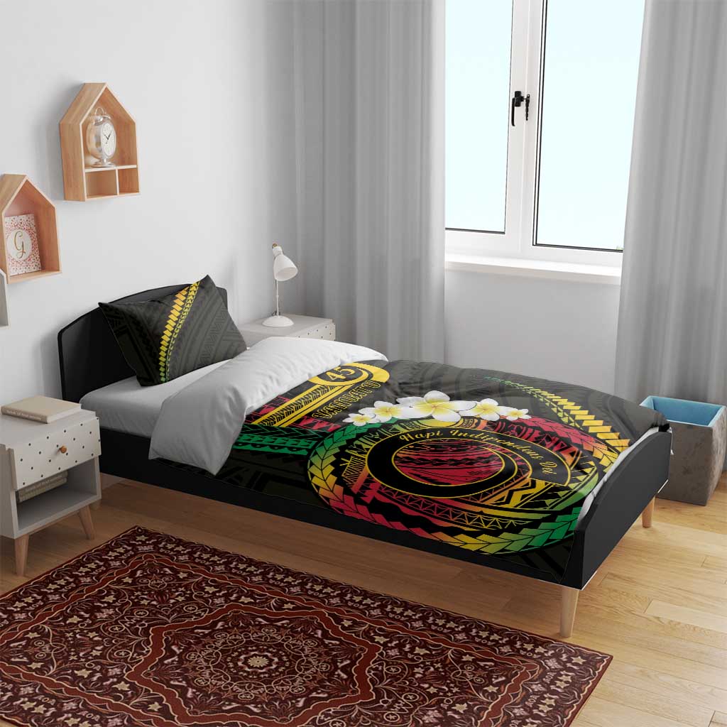 Vanuatu Independence Day Bedding Set Yumi 45th Hapi Indipendens Dei LT01