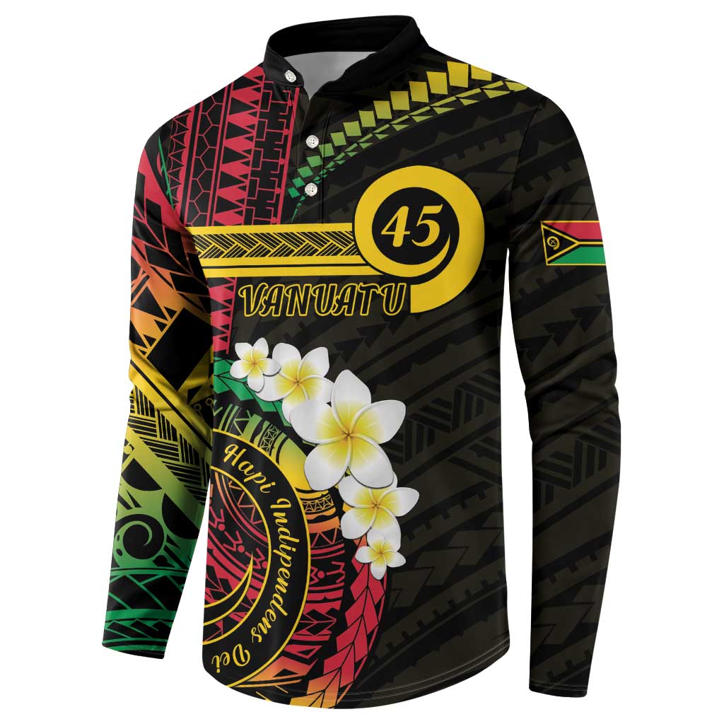 Vanuatu Independence Day Button Sweatshirt Yumi 45th Hapi Indipendens Dei LT01