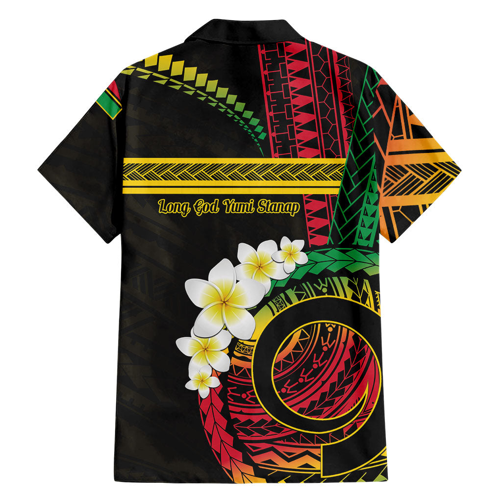 Vanuatu Independence Day Family Matching Short Sleeve Bodycon Dress and Hawaiian Shirt Yumi 46th Hapi Indipendens Dei LT01 - Polynesian Pride