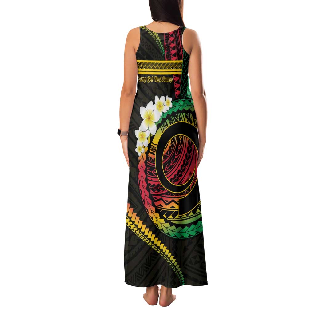 Vanuatu Independence Day Family Matching Tank Maxi Dress and Hawaiian Shirt Yumi 45th Hapi Indipendens Dei LT01