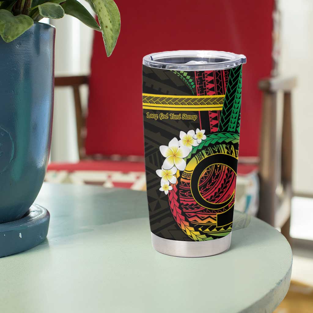Vanuatu Independence Day Tumbler Cup Yumi 45th Hapi Indipendens Dei LT01
