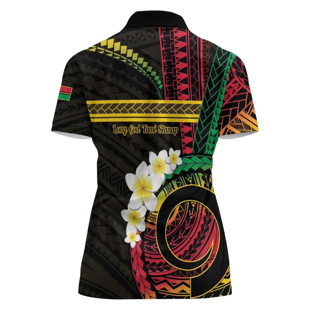 Vanuatu Independence Day Women Polo Shirt Yumi 45th Hapi Indipendens Dei LT01