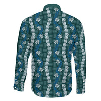 Pikake Maile Tiare Lei Family Matching Mermaid Dress and Hawaiian Shirt Polu Lauhala Pattern