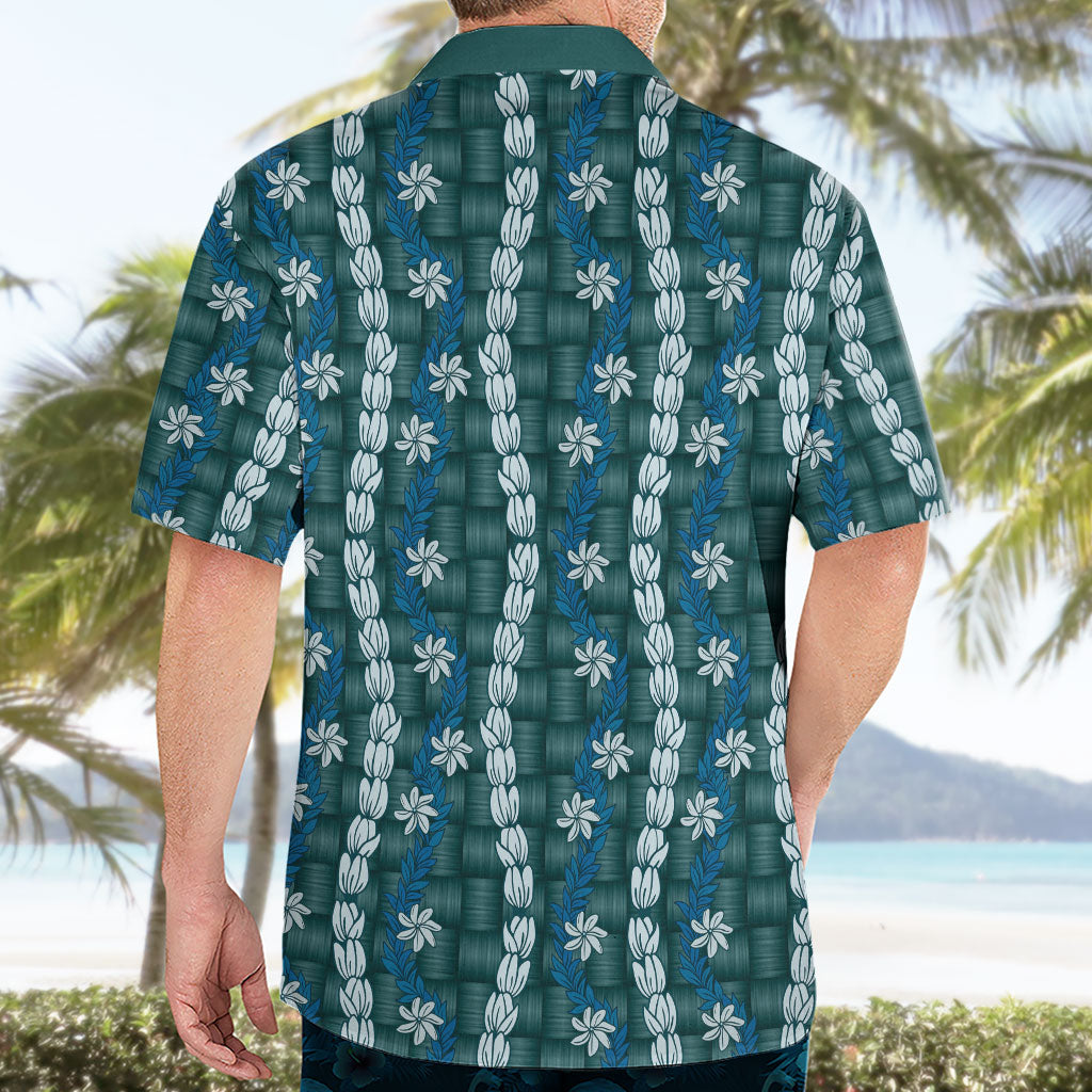 Pikake Maile Tiare Lei Hawaiian Shirt Polu Lauhala Pattern