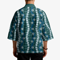 Pikake Maile Tiare Lei Kimono Polu Lauhala Pattern