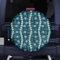 Pikake Maile Tiare Lei Spare Tire Cover Polu Lauhala Pattern