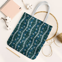 Pikake Maile Tiare Lei Tote Bag Polu Lauhala Pattern