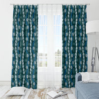 Pikake Maile Tiare Lei Window Curtain Polu Lauhala Pattern