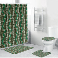 Pikake Maile Tiare Lei Bathroom Set Omaomao Lauhala Pattern
