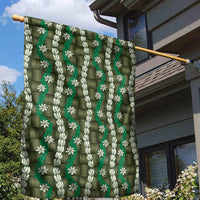Pikake Maile Tiare Lei Garden Flag Omaomao Lauhala Pattern