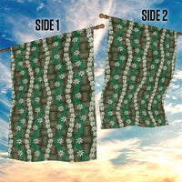Pikake Maile Tiare Lei Garden Flag Omaomao Lauhala Pattern