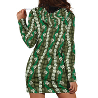 Pikake Maile Tiare Lei Hoodie Dress Omaomao Lauhala Pattern