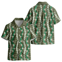 Pikake Maile Tiare Lei Kid Hawaiian Shirt Omaomao Lauhala Pattern LT01 - Polynesian Pride