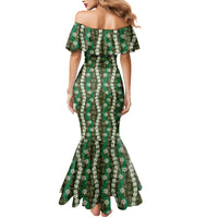 Pikake Maile Tiare Lei Mermaid Dress Omaomao Lauhala Pattern