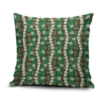 Pikake Maile Tiare Lei Pillow Cover Omaomao Lauhala Pattern