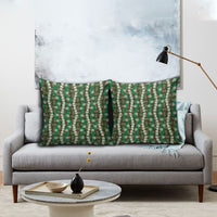 Pikake Maile Tiare Lei Pillow Cover Omaomao Lauhala Pattern