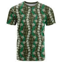 Pikake Maile Tiare Lei T Shirt Omaomao Lauhala Pattern