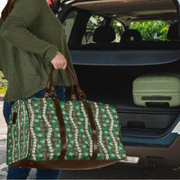 Pikake Maile Tiare Lei Travel Bag Omaomao Lauhala Pattern