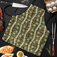 Pikake Maile Tiare Lei Apron Natural Lauhala Pattern