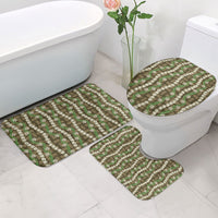 Pikake Maile Tiare Lei Bathroom Set Natural Lauhala Pattern