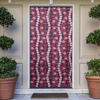 Pikake Maile Tiare Lei Door Cover Akala Lauhala Pattern