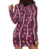 Pikake Maile Tiare Lei Hoodie Dress Akala Lauhala Pattern