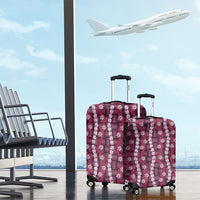 Pikake Maile Tiare Lei Luggage Cover Akala Lauhala Pattern
