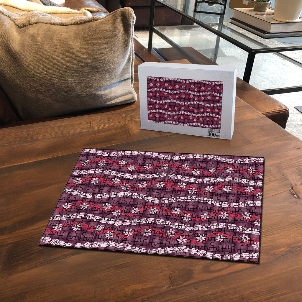 Pikake Maile Tiare Lei Puzzle Akala Lauhala Pattern
