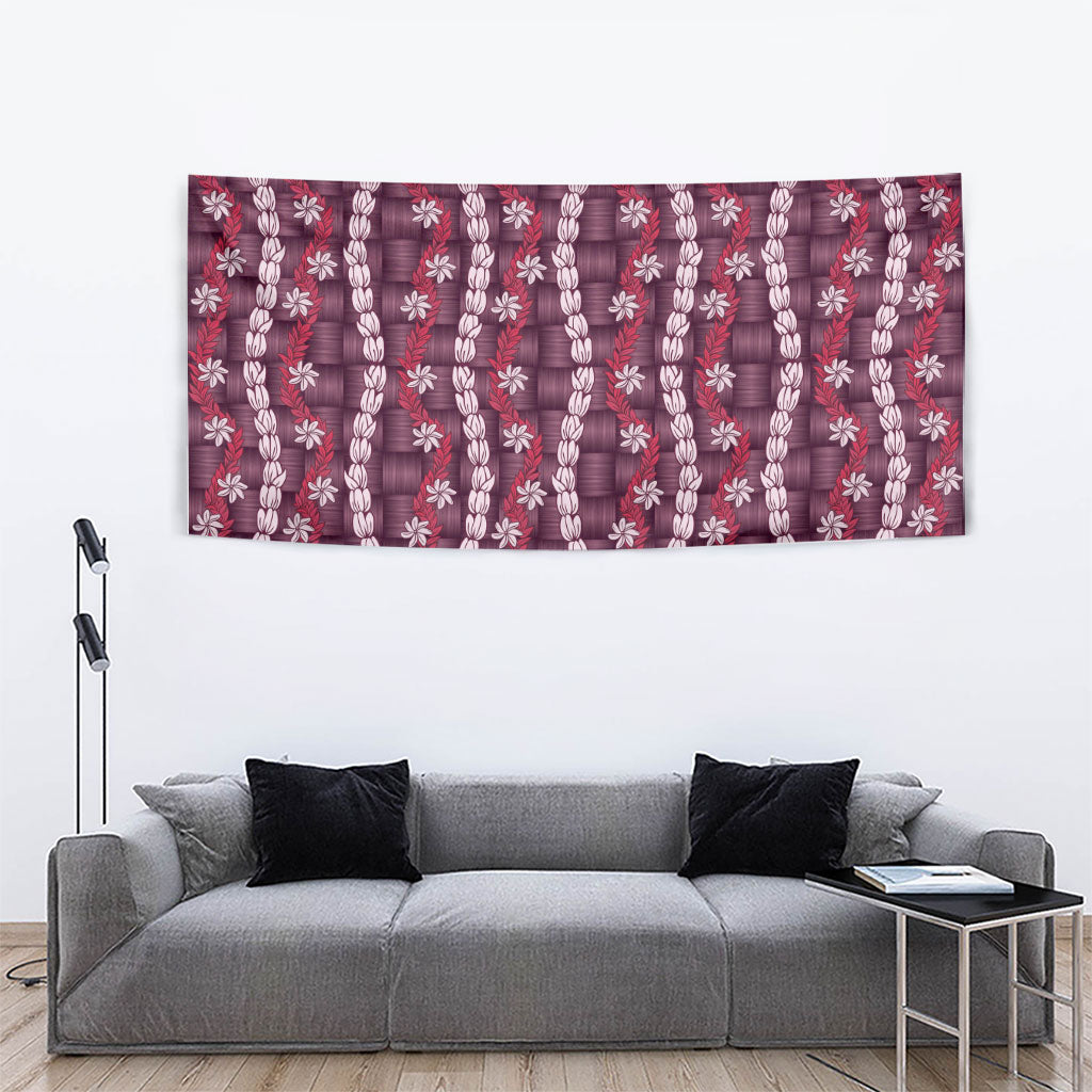 Pikake Maile Tiare Lei Tapestry Akala Lauhala Pattern