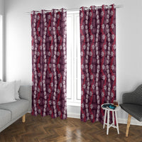 Pikake Maile Tiare Lei Window Curtain Akala Lauhala Pattern