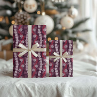 Pikake Maile Tiare Lei Wrapping Paper Akala Lauhala Pattern