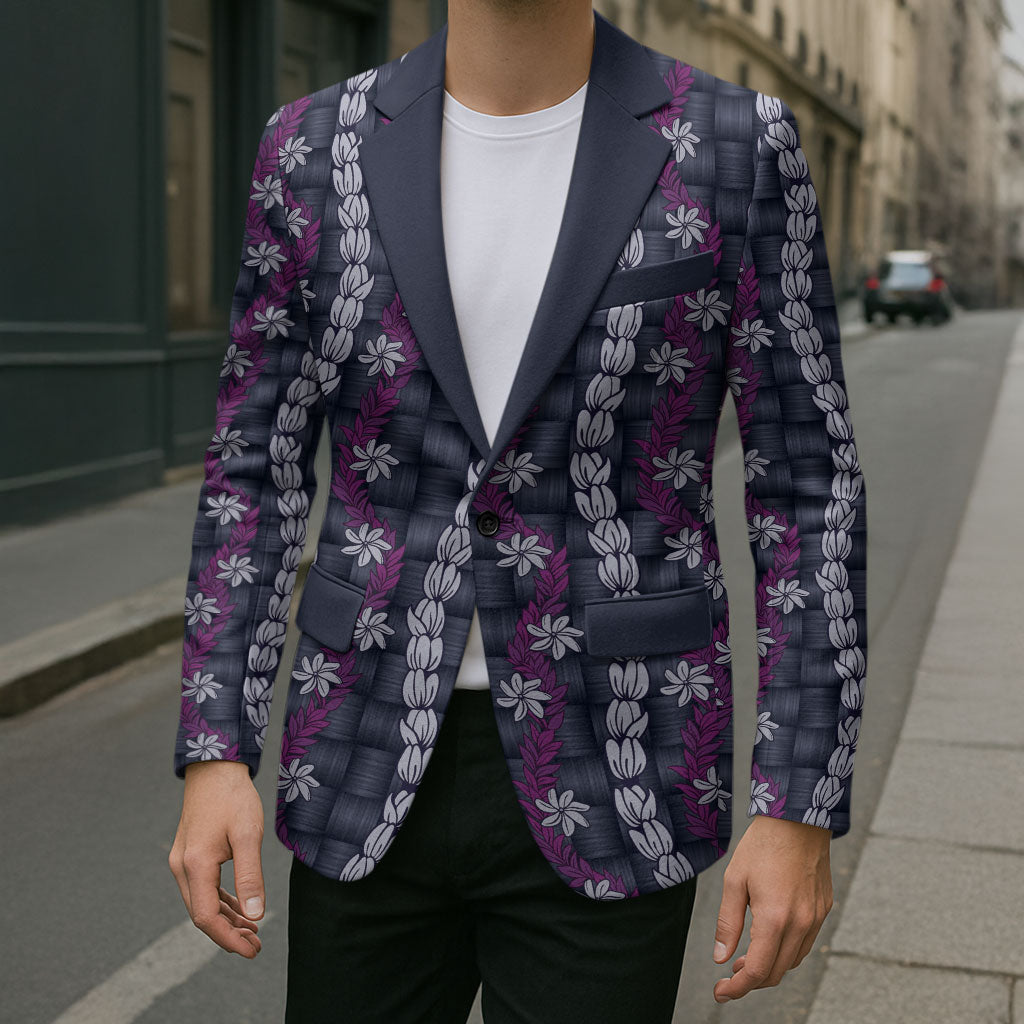 Pikake Maile Tiare Lei Blazer Poni Lauhala Pattern