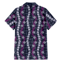 Pikake Maile Tiare Lei Family Matching Summer Maxi Dress and Hawaiian Shirt Poni Lauhala Pattern