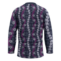 Pikake Maile Tiare Lei Hockey Jersey Poni Lauhala Pattern