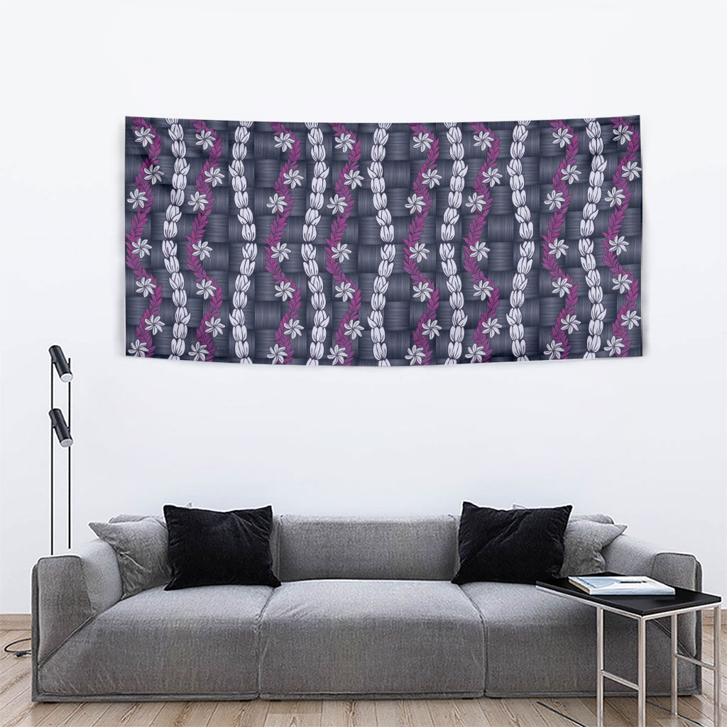 Pikake Maile Tiare Lei Tapestry Poni Lauhala Pattern