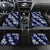 Hawaiian Hibiscus Tribal Floral Blue Car Mats Polynesian Tapa Pattern - Polynesian Pride