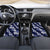 Hawaiian Hibiscus Tribal Floral Blue Car Mats Polynesian Tapa Pattern - Polynesian Pride