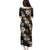 Hawaiian Hibiscus Tribal Floral Brown Family Matching Puletasi and Hawaiian Shirt Polynesian Tapa Pattern - Polynesian Pride